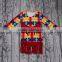 Cheap wholesale little girls long sleeve t-shirt blue color with flower ruffles boutique outfits fall spring basic tops tees new