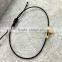 Stainless Steel Small Christian Cross Charm Elastic Black String Adjustable Bracelet Hand Braid Simple Stretching Cord Bracelet
