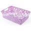 Rectangle hollow storage plastic basket