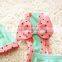 2017 Green cute girls one-piece summer swimsuits kids swimwear