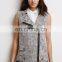 New Arrival Ladies Office Wear Clothing Off-center Zippered Front Women Vest