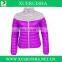 for outdoor sport slim fit women down jacket lightweight
