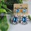 hot sale low MOQ high quality cheap price rhinestone women fashion earring