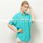 T-WSS506 Bulk Wholesale Batwing Sleeve Rayon Ladies Long Shirt Designs