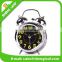 Spot suply silver classical quartz clock Metal bell ring the alarm clock