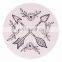 Promotional gift round absorbent ceramic coaster