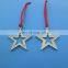 Engraved Stars Christmas Xmas Tree Star Hang Decoration Gift Pendant