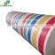 MULTI-COLOR STRIPED # TARPAULIN ROLL # 100 GSM # WHITE/RED/YELLOW/GREEN/D.BLUE