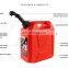 SEAFLO 10 Liter Automatic Shut Off  Plastic Red Fuel Can