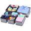 Home Storage Divider Non-woven Scarfs Socks Bra Organizer Storage Box Closet For Underwear Dress Drawer Organizer