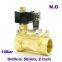 GOGO Normally Open 2 Way Pilot Diaphragm Brass electric solenoid water valves 2 inch 24V 220V AC 50mm PX-50K NBR 0.5-13bar