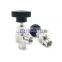 Needle valve Free Shipping Adjustable Needle Valve 1/8'' 1/4'' 3/8" 1/2'' Right Angle Female Thread BSP SS304 For Water Gas Oil