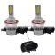 2x GP Thunder LED Headlight H13 9008 6000K Low High Beam Fog DRL Bulb White For Jeep