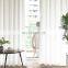 Plain Linen Fabric Ready Made White Sheer Bedroom Curtain