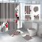 i@home personalized polyester fashionable women bathroom sets with shower curtain and rugs