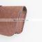 custom logo folding and cheap soft felt eyeglasses bag sunglasses pouch case wholesale with PU leather strip