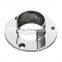 Stainless Steel Slot Pipe Flange 50.8mm Wall Mounted Flange Slot Tube Ending Base