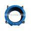 Ductile cast iron universal coupling for PVC pipe