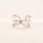 fashion number eight shape stainless steel alloy finger ring