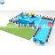 PVC Tarpaulin Commerical Inflatable Amusement Park, Inflatable Land Water Park For Playing Equipment On Land