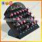 2015 Professional 6 tier clear wall mounted acrylic nail polish display rack/stand COS034