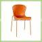 New Design Black Plastic Chair of Steel Frame Home Furniture