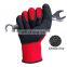 13Gauge Polyester Liner Black Mechanical Latex Work Gloves Scaffolding Gloves Latex Coated gloves