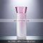 Wholesale Nordic Style Decorative Handmade Double Matte Pink Vase Glass Cylinder Vases