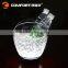 Boat shape rechargeable light up ice bucket
