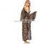 Sexy plus size leopard print nightgown robe Plus Size Women's Sleepwear womens sexy underwear
