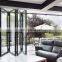 Customized bifold doors exterior aluminium exterior bi folding door tempered glass door