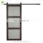 wood frame barn sliding tempered glass sliding door