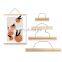 Wholesale wood custom size wall hangers decorative frame picture crafts frame for home decor wooden magnetic poster hanger