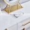 bedroom furniture corner gold white modern luxury vanity set makeup dressing table with mirror and stool