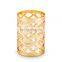 Hotel balfour luxury Plastic Bathroom Accessories set golden hollow out design four pcs sets