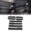For 15-20 Toyota Tacoma inner door stickers Real carbon fiber (soft) 8-