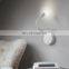 modern indoor wall sconces home decoration wall lamp metal black white lighting bedside LED light for hotel reading lamp