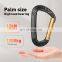 JRSGS Camping Carabiner Aluminium Snap Hook 12KN Climbing Carabiner Customized the LOGO S7803