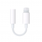 Lighting to 3.5mm headphone jack adapter MFi white tpe headphone cable For iphone to aux