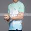 Light Blue & White Plain Color Men T-Shirt New Design Wholesale Fashion High Street Men T-Shirt
