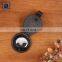 Best Selling Anthracite Fitting Contrast Stitching Fashion Style Genuine Leather Airtag Keychain for Wholesale Purchase