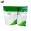 Custom biodegradable bolsa de pie sealed food commodities gravure printing zipper PE stand up pouch
