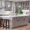 Contemporary wooden shaker design grey corner storage sink base unit kitchen cabinet