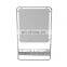 Metal Frame Wall Mirror with Shelf in Black Bathroom Organizer with Mirror