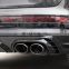 Automotive Car Parts Rear Lip For Audi 2018+ Q5 Modification SQ5 Rear Diffuser With Black Silver Exhaust Pipe