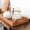 Coffee Table Tray with Handle for Drinks Serving, Rattan Woven Tray Wholesale made in Vietnam