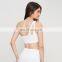 Ribbed One Shoulder Hollow Crop Soft Sports Custom Bras High Quality Backless Yoga Tops