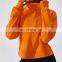 Blank Half Zip Custom High Quality Oversize Mock Neck Sweatshirt Women Casual Workout Pullover Kangaroo Pocket  Gym Shirt Top