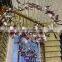 Large Project Customization Hotel Lobby Villa Staircase Luxury Purple Twisted Glass Chandelier