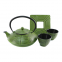 Cast Iron Teapot Set Stove Top Tea Kettle With Cups Japanese Style Tetsubin Tea Gift Set, 26 oz With Stainless Steel Infuser